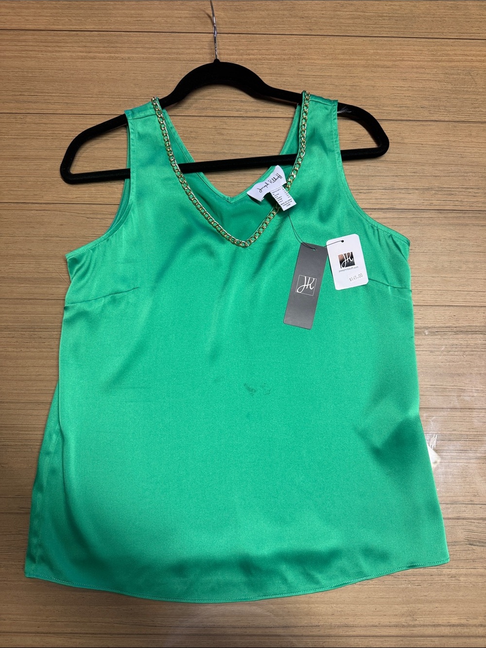 Joseph Ribkoff emerald green sleeveless blouse